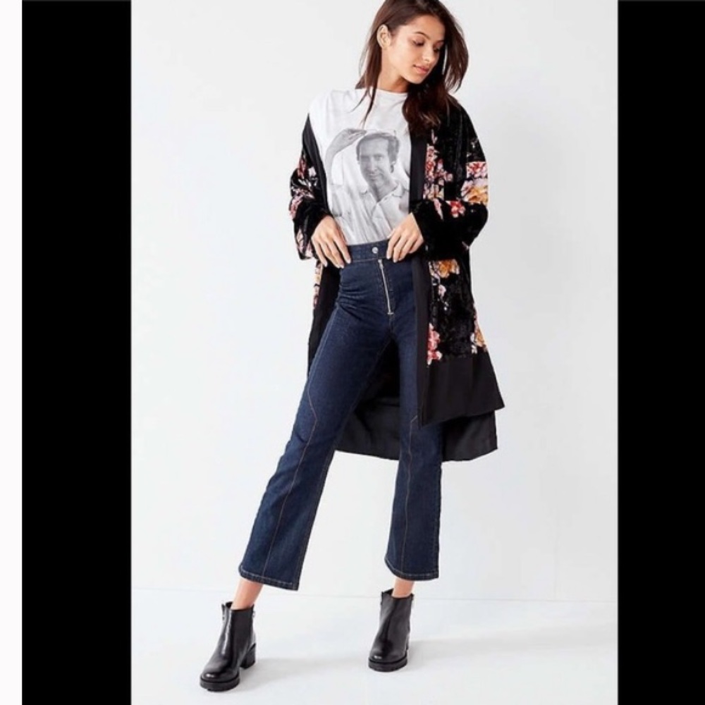 Velvet flower kimono / out from under